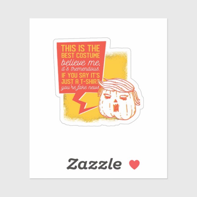 Trumpkin Pumpkin Funny Halloween Quote (Sheet)