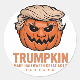 Trumpkin Pumpkin, Halloween Classic Classic Round Sticker