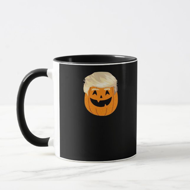 Trumpkin Pumpkin Halloween Classic Mug (Left)