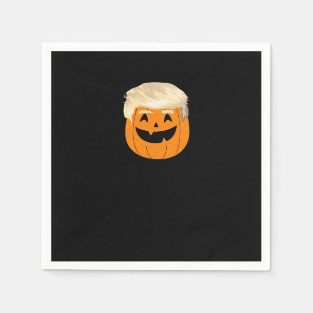 Trumpkin Pumpkin Halloween Classic Napkin (Front)