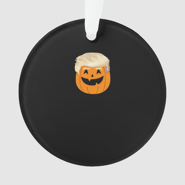 Trumpkin Pumpkin Halloween Classic Ornament (Front)