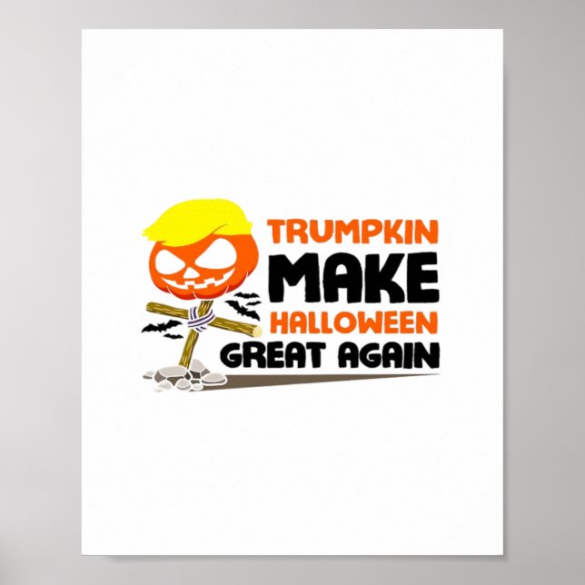 Trumpkin Pumpkin Halloween Classic Poster (Front)