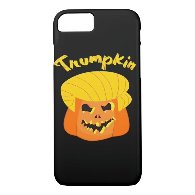 Trumpkin Pumpkin Halloween Design – Retro Slogan  Case-Mate iPhone Case (Back)