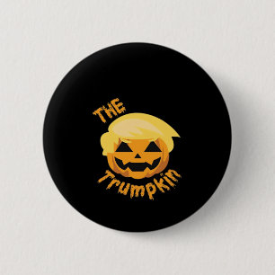 Trumpkin Pumpkin Halloween Design – Sloth Costume 6 Cm Round Badge