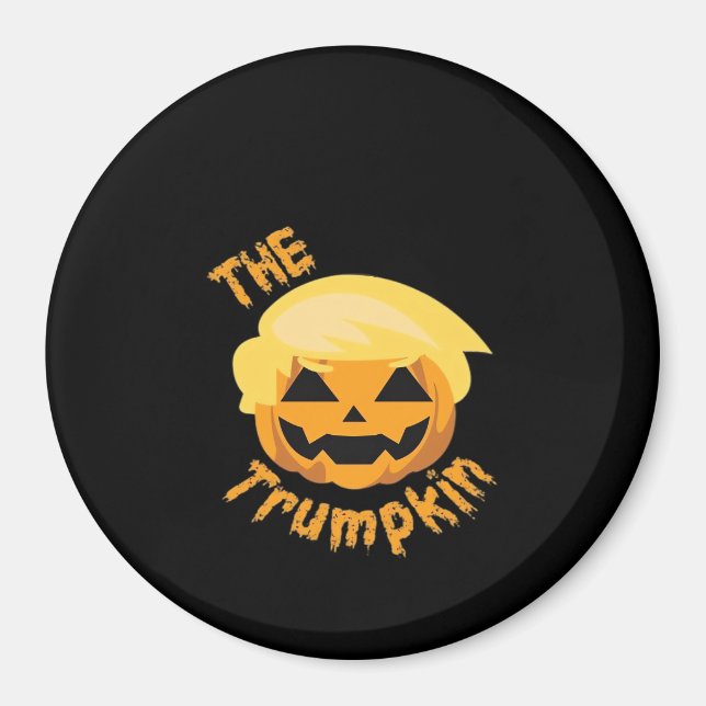Trumpkin Pumpkin Halloween Design – Sloth Costume  Magnet (Front)