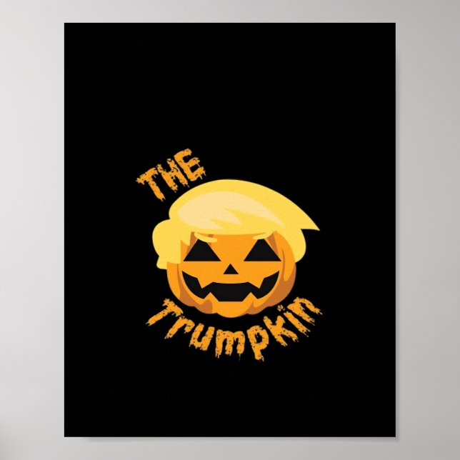 Trumpkin Pumpkin Halloween Design – Sloth Costume  Poster (Front)