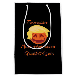 Trumpkin Pumpkin Halloween Design – Spooky Basic S Medium Gift Bag