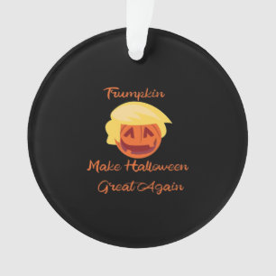 Trumpkin Pumpkin Halloween Design – Spooky Basic S Ornament