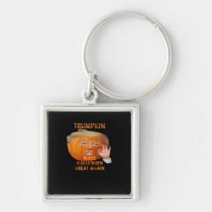 Trumpkin Pumpkin Make Halloween Great Again  Key Ring