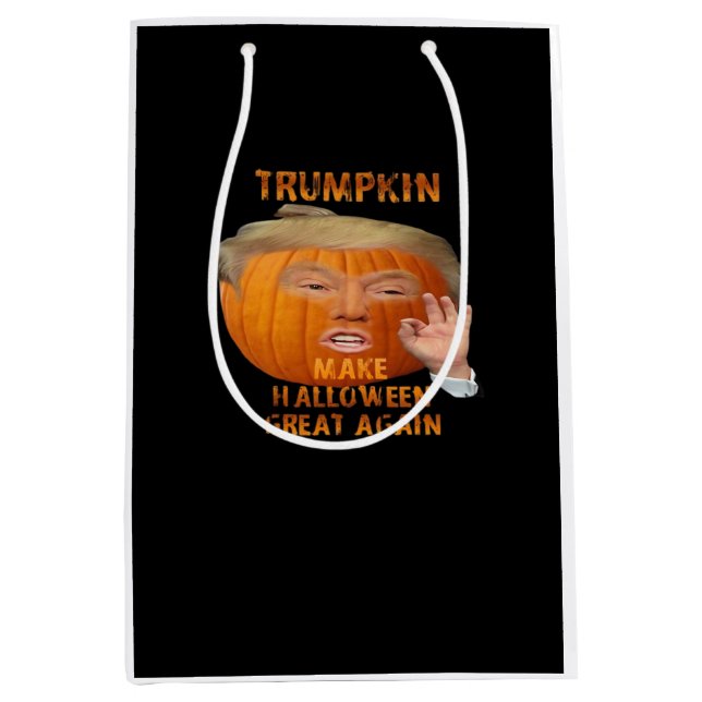 Trumpkin Pumpkin Make Halloween Great Again  Medium Gift Bag (Front)