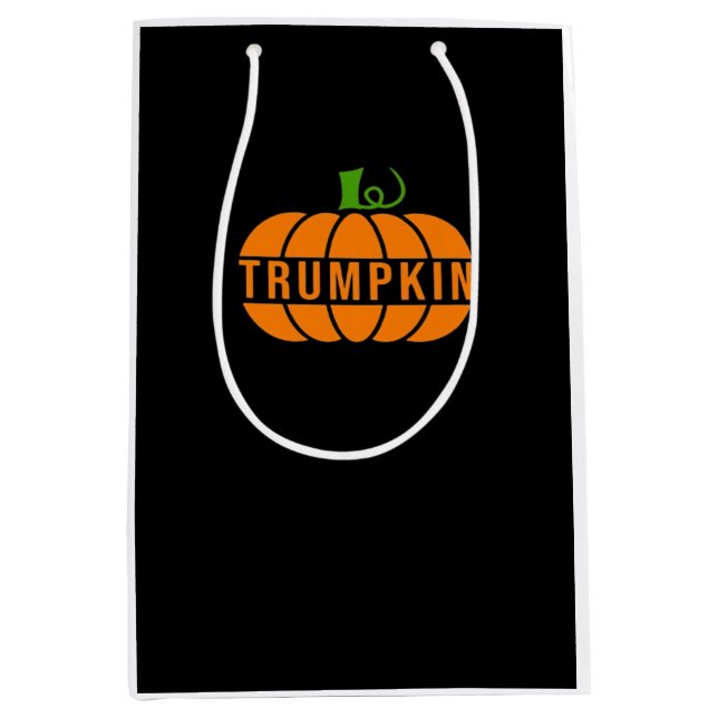 Trumpkin Pumpkin Medium Gift Bag (Front)
