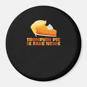 Trumpkin Pumpkin Pie Funny Thanksgiving Fitted Magnet