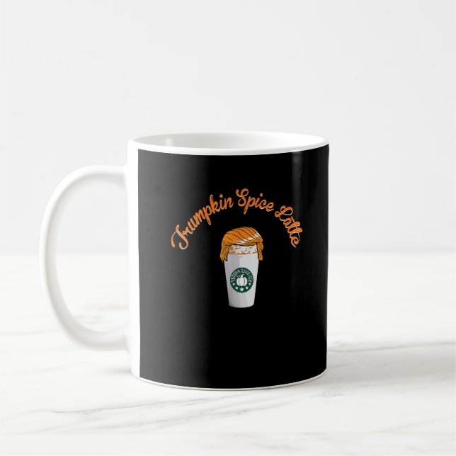 Trumpkin Pumpkin Spice Latte Holiday Coffee Coffee Mug (Left)
