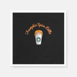 Trumpkin Pumpkin Spice Latte Holiday Coffee Napkin