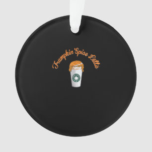 Trumpkin Pumpkin Spice Latte Holiday Coffee Ornament