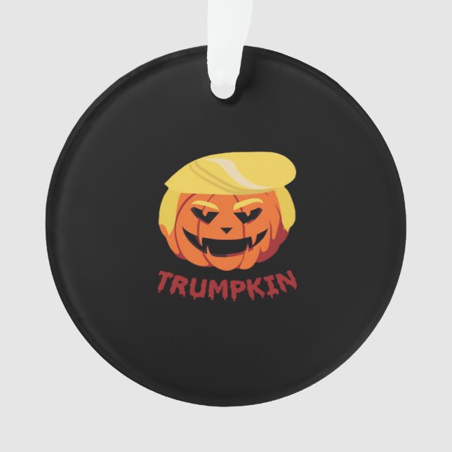 Trumpkin Scary Halloween Gift Classic Ornament (Front)