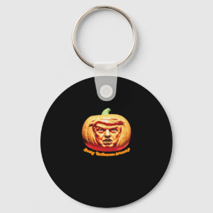 Trumpkin Scary Halloween Pumpkin Best Art Design C Key Ring