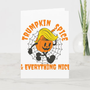 Trumpkin Spice And Everything Nice, Halloween Trum Card