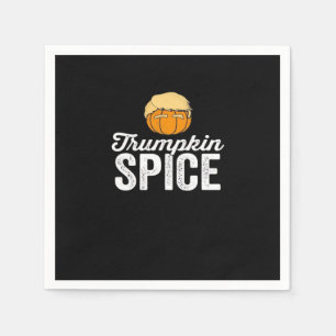 Trumpkin Spice Funny Political Halloween Joke Napkin