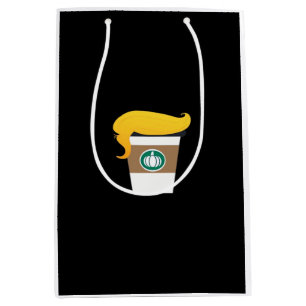 Trumpkin Spice Latte Funny Donald Joke Pumpkin Spi Medium Gift Bag