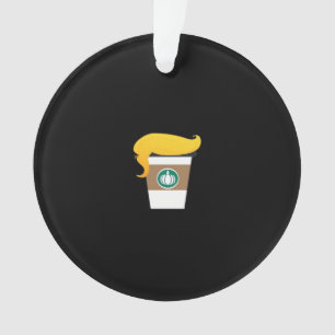 Trumpkin Spice Latte Funny Donald Joke Pumpkin Spi Ornament