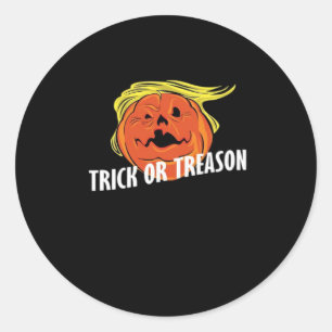 Trumpkin - Trick Or Treason  Halloween  Classic Round Sticker
