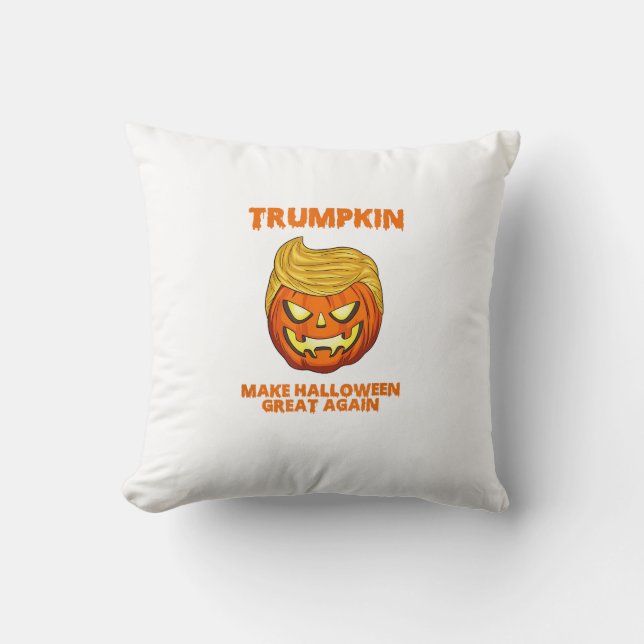 Trumpkin Usa Make Halloween Great Again Funny Cushion (Front)