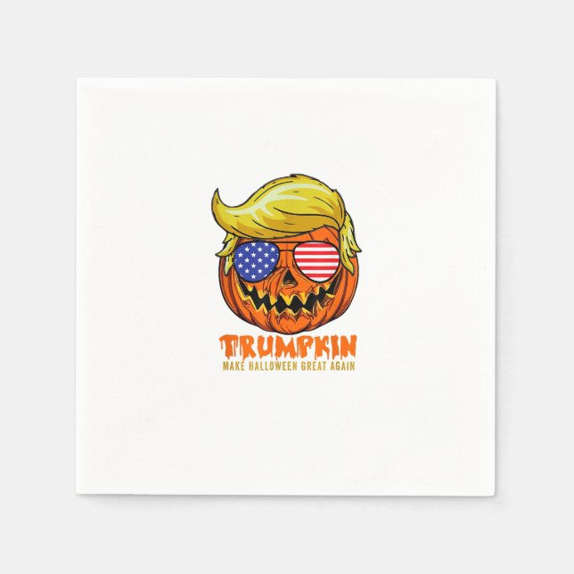 Trumpkin Usa Make Halloween Great Again Funny Napkin (Front)