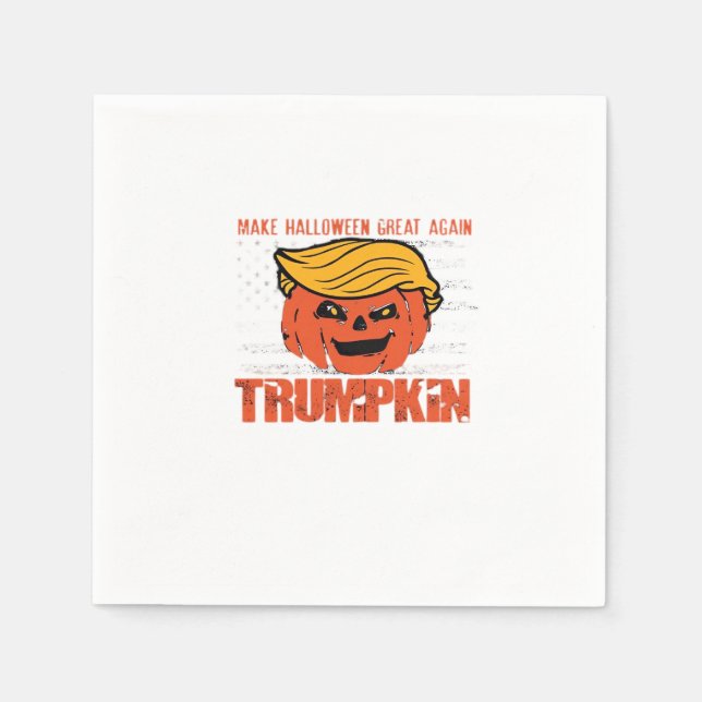 Trumpkin Usa Make Halloween Great Again Funny Napkin (Front)