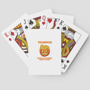 Trumpkin Usa Make Halloween Great Again Funny Playing Cards