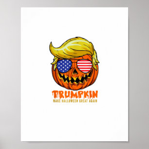 Trumpkin Usa Make Halloween Great Again Funny Poster