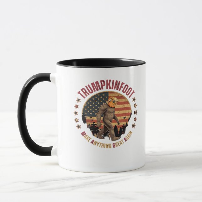 Trumpkinfoot Bigfoot Trumpkin Make Anything Great  Mug (Left)