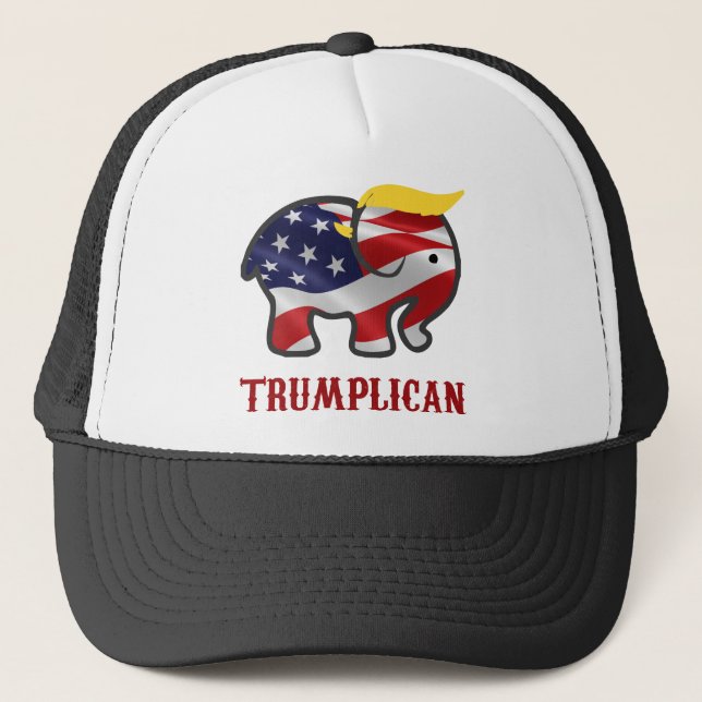 Trumplican-3 Trucker Hat (Front)