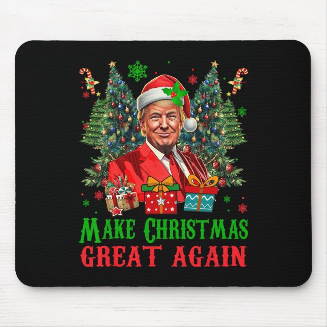Trumpmas Make Christmas Great Again Santa Claus Do Mouse Mat (Front)