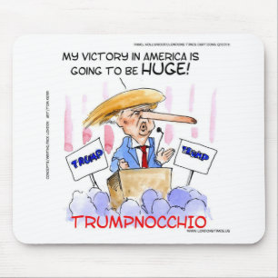 Trumpnocchio Funny Donald Trump Items Mouse Mat