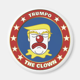 Trumpo the Clown - Donald Trump Cartoon Magnet
