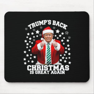Trumps Back Christmas Is Great Again Funny Preside Mouse Mat