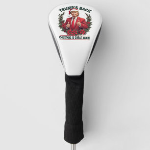 Trump's Back Christmas Is Great Again Santa Golf Head Cover