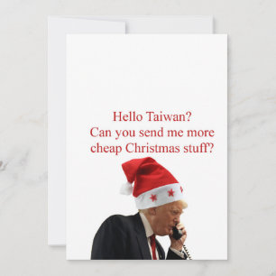 Trump's Christmas call to Taiwan Holiday Card
