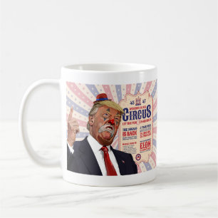 Trump's Clown Show Circus - Vintage Poster Design Coffee Mug