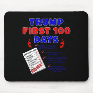 Trumps First 100 Days Worst Presidential Polls Eve Mouse Mat