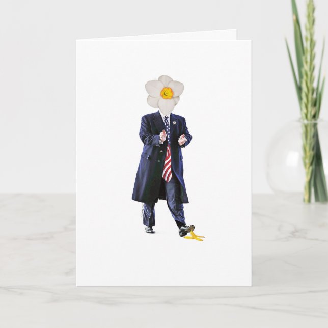 Trump's No Wallflower Customisable Birthday Card (Front)