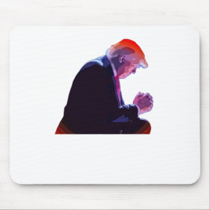 Trumps Praying Hand For America To Be Safe Again Mouse Mat