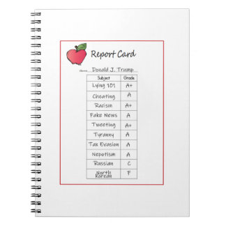 Trump's Report Card Notebook