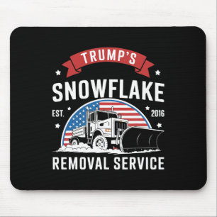 Trump's Snowflake Removal Service Christmas Versio Mouse Mat