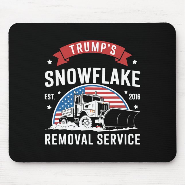 Trump's Snowflake Removal Service Christmas Versio Mouse Mat (Front)