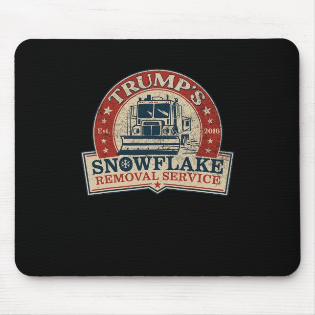 Trump's Snowflake Removal Service Funny Donald Tru Mouse Mat (Front)
