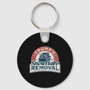 Trumps Snowflake Removal Service Funny Trump 2024  Key Ring