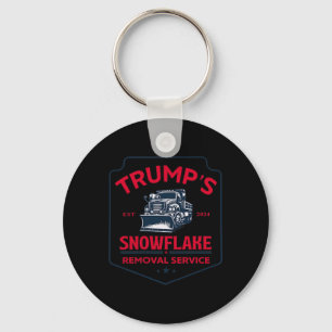 Trump's Snowflake Removal Service Funny Trump 2024 Key Ring