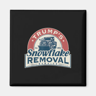 Trumps Snowflake Removal Service Funny Trump 2024  Magnet